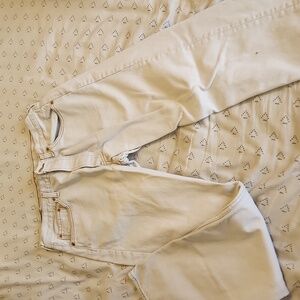 White jeans, straight cut, Levis
